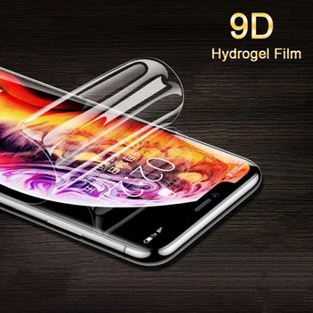 9D Hidrogel Film Plin de Acoperire Ecran Protector Pentru iPhone X XR XS 11 Pro Max Pe 6 6s 7 8 plus Moale Nano Folie de Protectie, Nu de Sticla