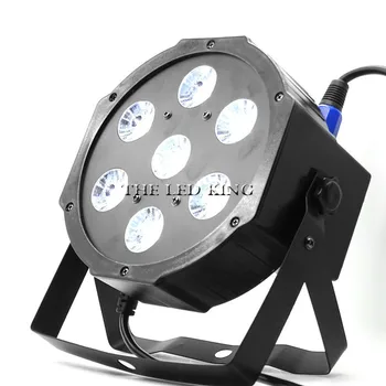 Fără fir de control de la distanță 7 LED-uri LED-uri Lumina de Scena 4in1 RGBW Cristal Magic Ball Bec DMX Par Lumina 110-240V Club Disco Party Lumina