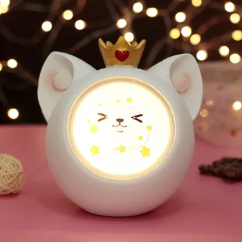 Smiley drăguț Pisica a CONDUS Lumina de Noapte pentru Copii de Grădiniță de Copii Lămpi de Animale Lămpi de Noptieră Dormitor Decor de Crăciun Cadou de Ziua de nastere