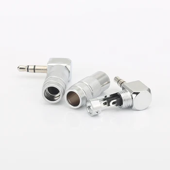 2 buc Audiocrast HP006 3.5 mm Unghi Drept Unghi Stereo Jack Plug Cablu Audio Lipire Adaptor Terminal