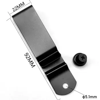 1 buc Metal Primăvară Centura Toc Teaca șuruburi cu Clip Pentru Kydex 22mm 82mm * N1S3