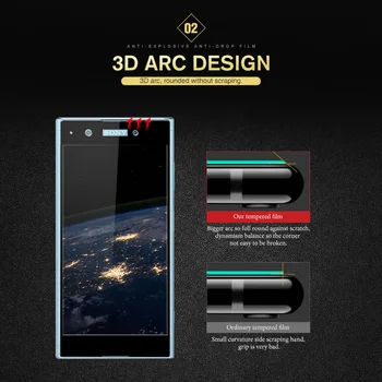 Uppbo 3D Sticla Protectoare Pentru Sony Xperia XA1 Plus Ecran de Sticlă Protector pentru Sony Xperia XA1 Z6 Sticla G3412 G3421 G3121