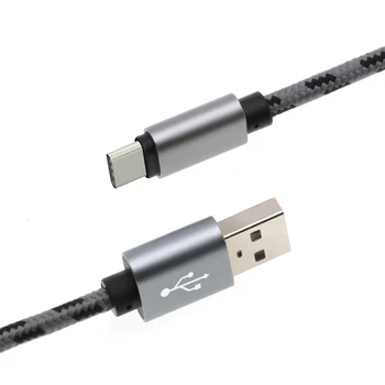 2M Cablu USB-C pentru Xiaomi A1 Tip C Cablu de Încărcare de Transmisie de Date USB de Tip C Nailon Țesute Cablu USB pentru Samsung S9 S8 Plus