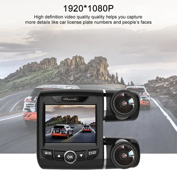 Dual Lens Auto DVR Mașină de 270 de Grade Panoramice Video Recorder Camera Novatek 96655 Dashcam Full HD 1080P Dash Cam Viziune de Noapte