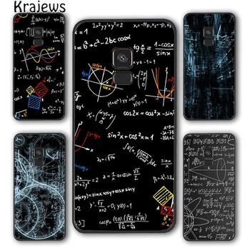 Krajews Creierul Geek Stiinta Matematica Fizica Formule Telefon Caz Acoperire Pentru Samsung Galaxy S6 S7 S8 S9 S10 E lite S20 plus ultra Notă