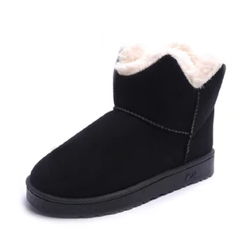 Iarna noua moda doamnelor cizme de zapada de versatil, ușor de cald, plus catifea platforma tv cu non-alunecare de femei din coreea de papuceii