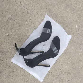 Folie PVC subtire cu toc pantofi de damă cu toc Înalt femei 2019 pantofi pentru femei sexy transparent