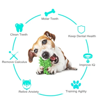 Câine de companie Periuta de dinti Jucării Interactive Jucării de ros Catelul Molar Stick Scurgere de Alimente Mingea Dozator de Dinți de Curățare pentru animale de Companie Consumabile