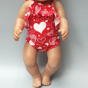 43cm Baby Doll bikini palarie de soare pentru 18 Inch Papusa înot haine