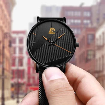 Ceasuri barbati 2020 Minimalist, Ultra Subțire Plasă din Oțel Inoxidabil Curea Bărbați Ceasuri de Lux de Moda Mens de Afaceri Ceas reloj hombre