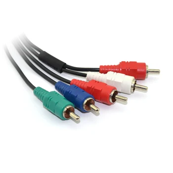 100buc Înaltă calitate 5RCA Y/Pr/Pb Component AV Audio Video HD de Cablu TV Pentru Playstion 2 Pentru PS2 PS3 Slim Controller