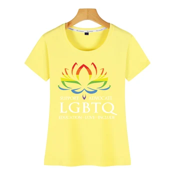 Topuri Tricou Femei dragoste victorii lgbt gay pride Inscripții de benzi Desenate din Bumbac Tricou Femeie