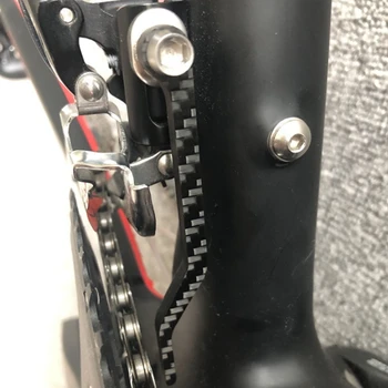 Fibra de Carbon de Biciclete Rutiere Anti-Lanț Lanț Stabilizator de ghidaj Lanț Lanț Anti-Drop Dispozitiv Anti-Drop Catarama pentru Biciclete MTB