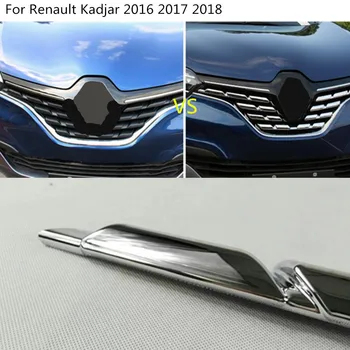Pentru Renault Cadjar 2016 2017 2018 2019 2020 Masina Acoperi Proteja Detector ABS Cromate Față Grid Grătar Grila de Curse 7pcs