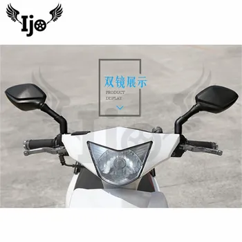 Motocicleta oglinda retrovizoare Negre Jumătate de arc culori disponibile pentru kawasaki, honda, suzuki, yamaha, Harley motocicleta Reflector oglindă