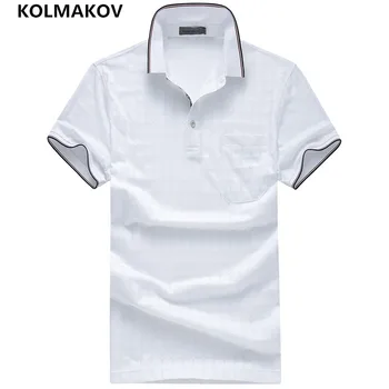 2019 KOLMAKOV Brand Polo Tricou Casual din Bumbac Poloshirt Homme Bărbați Haine de Vara Tricou Maneci Scurte Camisa Sportwear Guler