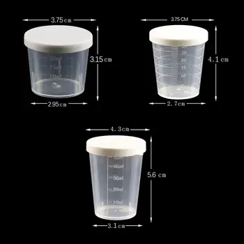 20/30/50ml Clar de Plastic Gradată de Măsurare Ceașcă De Bicarbonat de Măsură Cupa Pahar de Lichid Multifunctional JugCup de Măsurare Cont Y0Q1
