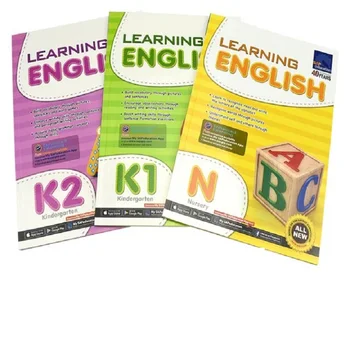 3 Cărți/Set Sap De Învățare Limba Engleză De Colectare De Carte N-K2 Gradinita Probleme De Predare Cărți