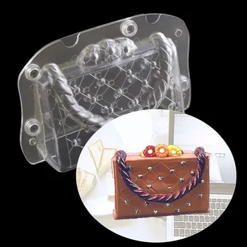 Doamnelor geantă de mână 3D ciocolata mucegai Policarbonat,creativ bucatarie tort de decorare instrumente de patiserie instrument de copt accesorii mucegai