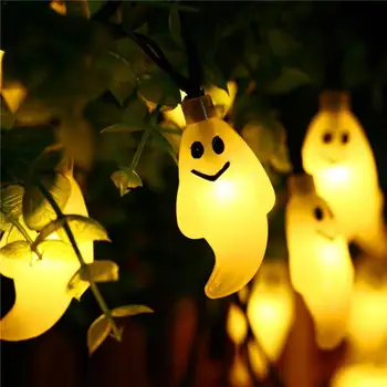Fantomă Șir de Lumini de 20 LED Solar de Iluminat în aer liber de Halloween Petrecere Temă Pentru Acasă Curte cu Grădină Condus Lumini de Decor