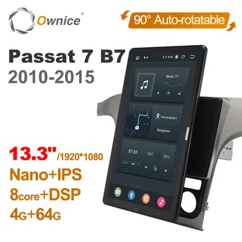 1920*1080 Ownice Android 10.0 pentru VW passat 7 B7 2010-Auto Radio Auto Multimedia Audio Video, șef Unitate de 13.3