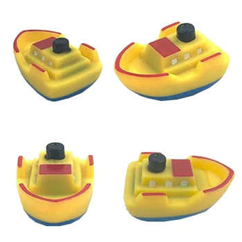 6pcs/set Simulare Mini Masina Barca Baie pentru Copii sensibil la Atingere de Lumină LED-up Jucărie