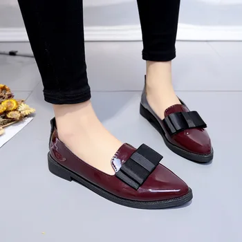 Pantofi din piele joker retro fund moale single confortabile pantofi plat pantofi casual, pantofi mocasini element de moda pentru femei pantofi R15-01