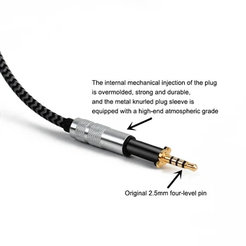 Înlocuire Cablu de 1.4 M tată de 3,5 mm la 2,5 mm de sex Masculin HIFI o coardă pentru AKG K450 K451 K452