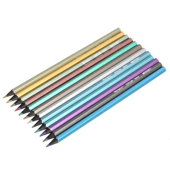 12 Culori Metalice, Non-toxice de Desen, Creioane de Desen, Schiță mai Bune