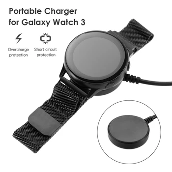 Wireless Charging Dock Cablu pentru Samsung Galaxy Watch 3 Active 1 2 ceas Inteligent de Alimentare prin USB Cradle Adaptor Încărcător Cablu de 1m