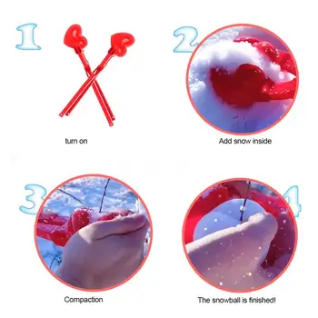 Dragoste Inima Bulgăre de zăpadă Instrument de Filtru de Iarna Juca Zăpadă Jucării pentru Copii Adulți în aer liber Minge de Zăpadă Lupte-Fortnite Bulgăre de zăpadă