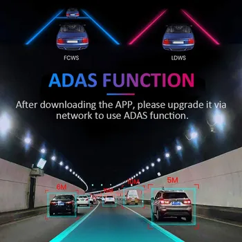 ADAS Variind Funcție Auto DVR Camera 1080P FHD Dash Cam Auto Video Recorder Viziune de Noapte USB DVR Auto Pentru Android 4.0 de mai Sus
