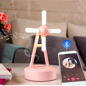 Smart Wireless Lampa de Birou USB Touch LED Culori Schimbă Lumina de Noapte Difuzor Bluetooth Stereo Muzică Vorbitor de Urgență Lumina Noutate