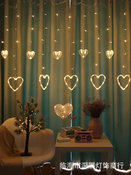 Fierbinte de Vânzare a CONDUS Lumini Colorate in Forma de Inima Sloi de gheață Lumini Interior Camera Cortina FATA Romantica URI de Iluminat Decorative Lanț