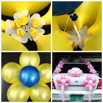 NOI 10buc Flori, Baloane, Accesorii Decor Prune Clip Practic de Naștere Petrecere de Nunta, Clip de Plastic Globos Balon