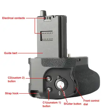 Meike Remote Battery Grip MK-A7R IV Pro Vertical cu Funcția de fotografiere Pentru Sony a7RIV, a7IV, a9II Camera, Baterie Caddy