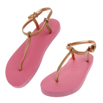 New Roman Non-Slip Tanga Femei Sandale Pantofi T-Curea Bloc Papuci de casă femme de Vară 2020 Plaja Flip-Flops, Sandale Plate