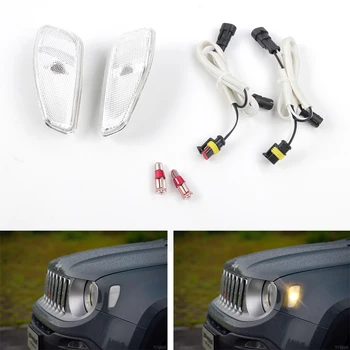 YAQUICKA Auto Aripa Fata Semnalizare Lampă cu Lumină LED se Potrivesc Pentru Jeep Renegade 2016+ 3 Culori Disponibile