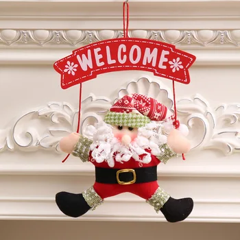 Zz - Ușa De Crăciun Decor Din Lemn Bun Venit Pandantiv Minunat Om De Zăpadă Agățat Ornamente Pentru Ferestre Buton De Perete Cadou De Anul Nou