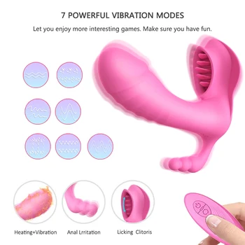 Wireless Încălzire Vibratoare Masturbator De Sex Feminin Jucărie Pentru Femei Pizde Sex Vibrator Stimulator Mașină De Chilotei Masturbari Lins