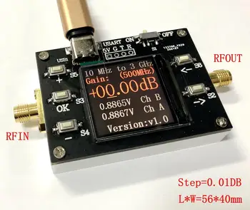 10M-3GHZ 120DB controlate Digital gain amplifier display LCD 0.01 DB pas Program de control RF amplificator de mare dinamic HAM radio