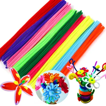 50pcs 30cm Colorate Chenille Tulpini Țevi copii Educative Jucarii Handmade de Craciun Petrecere de Ziua DecorDIY Craft Supplies