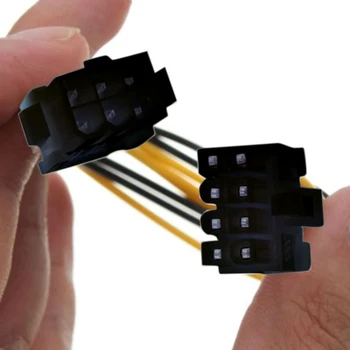 6 Pini de sex Feminin de 8 Pini de sex Masculin PCI Express Power Cablu Convertor unitate PROCESOR Video placa Grafica PCIE Cablu de Alimentare
