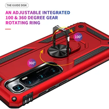 Pentru Xiaomi Mi 10 Ultra Caz Armura Anti-Toamna Inel Magnetic Suport Antișoc Telefon Caz Pentru Mi10 Pro Silicon Kickstand Înapoi Capa