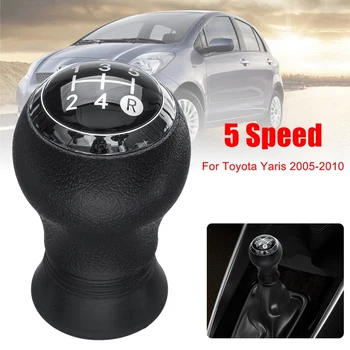 5 Viteza Mt Auto Gear Shift Knob Buton De Viteze Capac Schimbator Maneta Stick Pentru Toyota Yaris 2005-2010