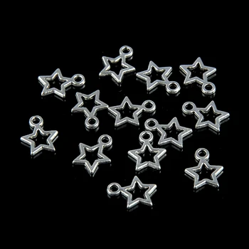 50pcs Farmece Trompeta stele decor 13*10mm Vintage Argint Tibetan Face pandantiv se potrivesc DIY brățară colier Accesorii