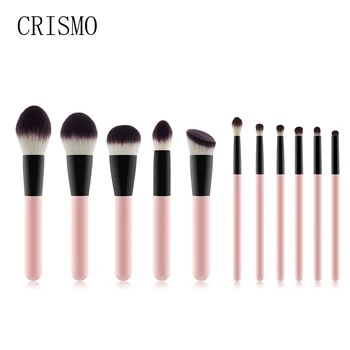 CRISMO 11pcs Set de Perii Machiaj Cosmetice Profesionale Complete Dermatograf, Fard de pleoape Fruntea Face Perii de Fundație Pulbere Fard de obraz