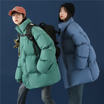 Hirsionsan Harajuku Femei Haina De Iarna Cald Liber Jacheta 2020 Streetwear De Înaltă Calitate Colorat Parka Solid Gros Uza
