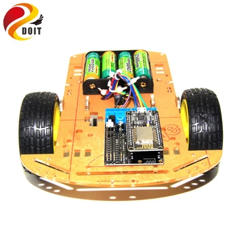 C300 4WD Roata Vehicul Robot 4 Motor și Roata de Conducere Auto Inteligent DIY Jucărie RC Telecomanda Platformă Mobilă