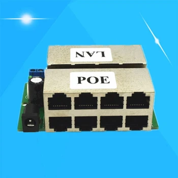 Viteza de rapid De 8 Port-Injector POE Splitter DC12-48V Power over Ethernet Injector Adaptor de Alimentare Modulul Poe Sintetiza